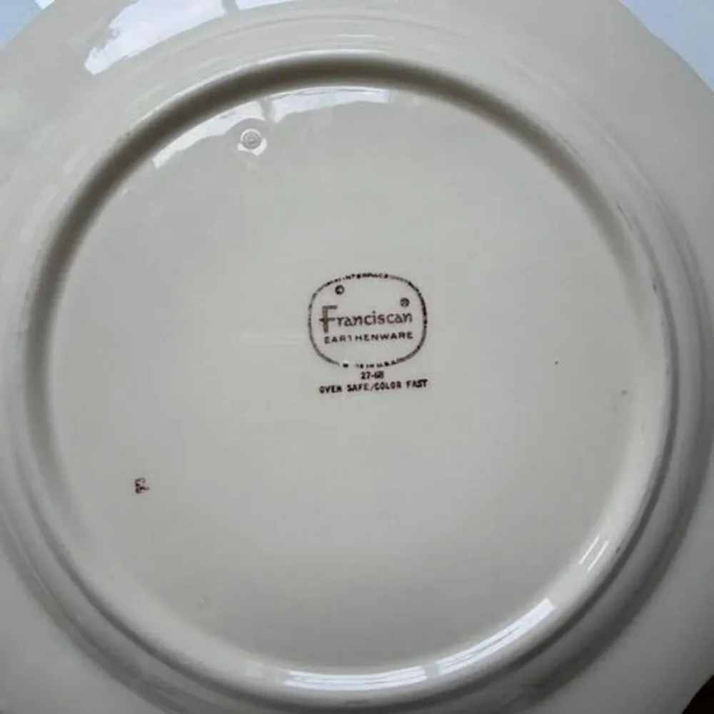 Vintage Franciscan Apple dinner plates USA 10.5” set of 5